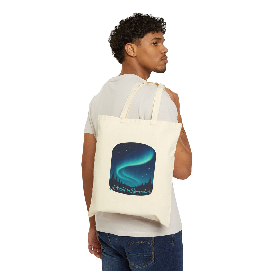 Tote Bag — "A Night to Remember" Northern Lights Canvas Tote