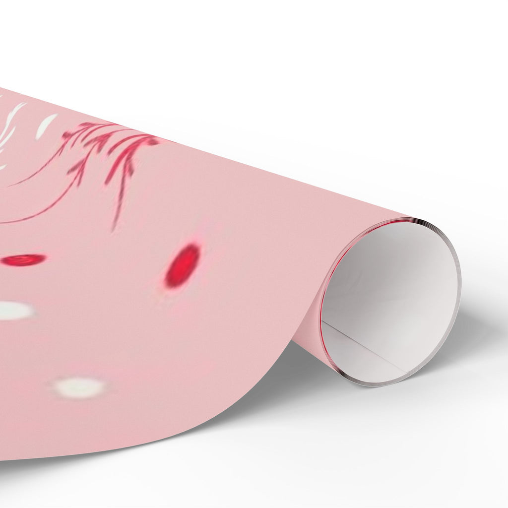 Pink Snowflake Wrapping Paper – Holiday Gift Wrap Roll