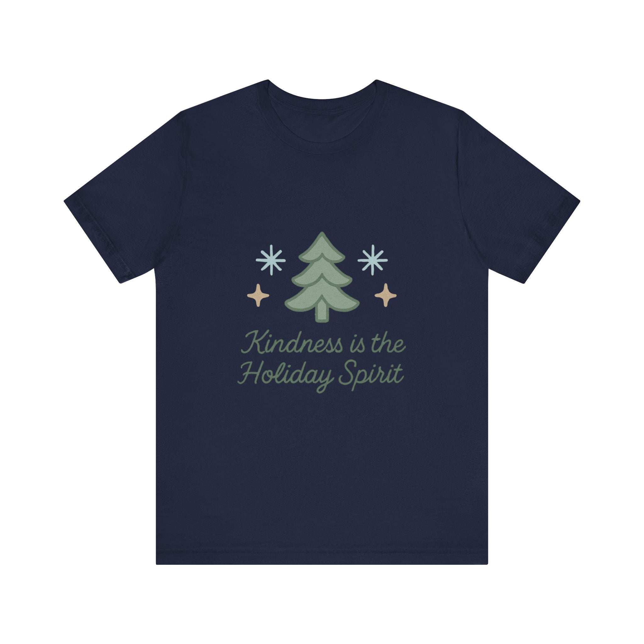Holiday Tee — "Kindness is the Holiday Spirit" Christmas Tree Shirt
