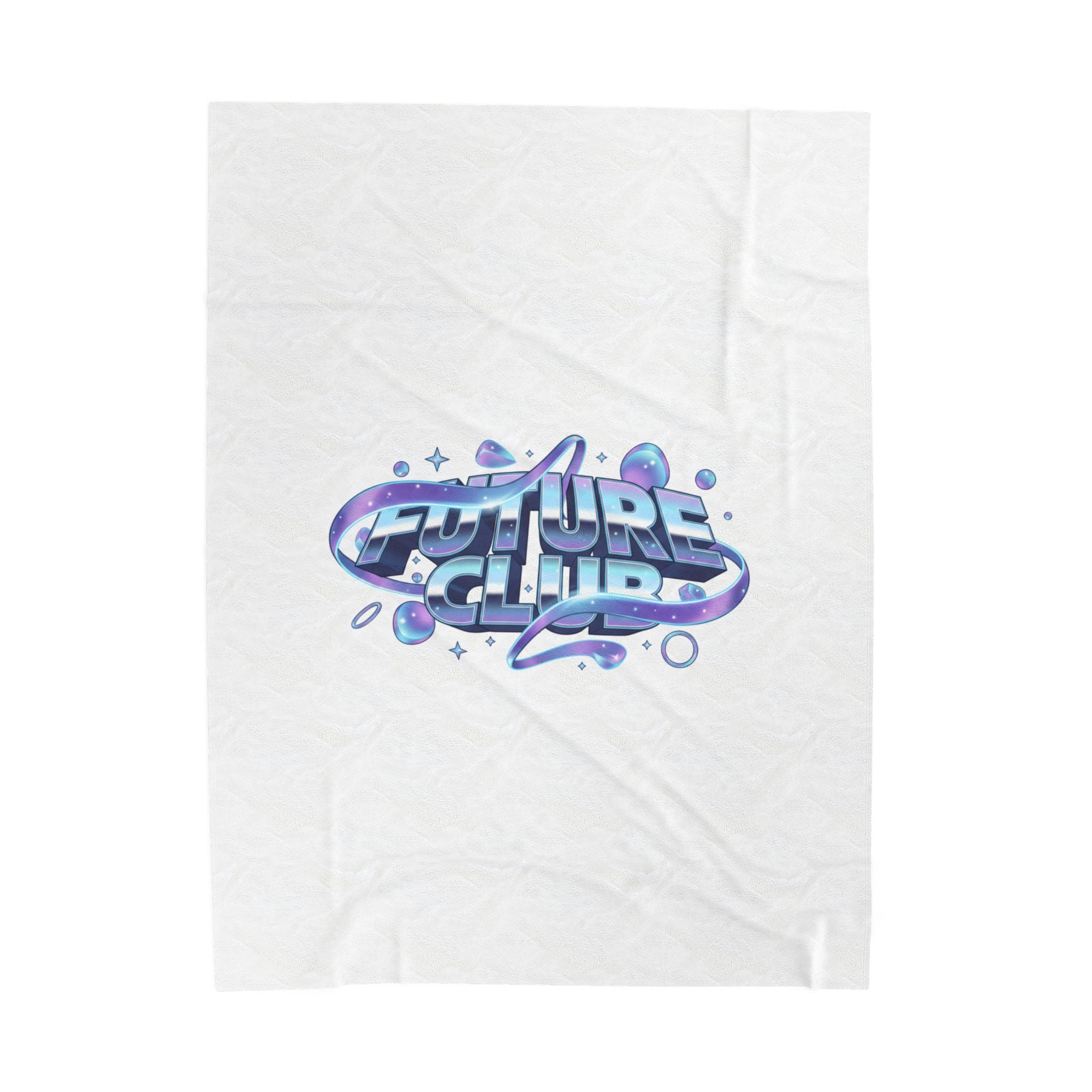 FUTURE CLUB chrome iridescent gradient Blanket | metallic liquid metal wave