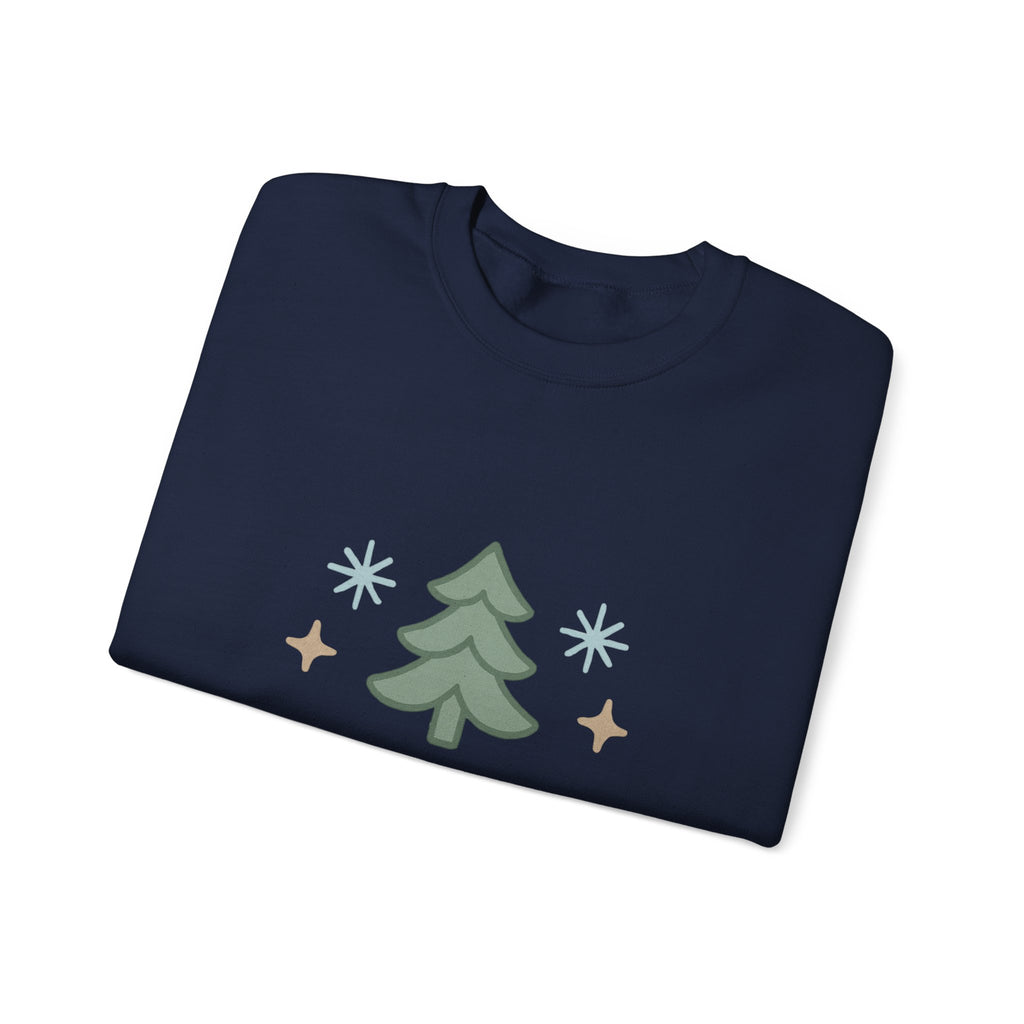 Holiday Kindness Sweatshirt — "Kindness is the Holiday Spirit" Christmas Tree Crewneck