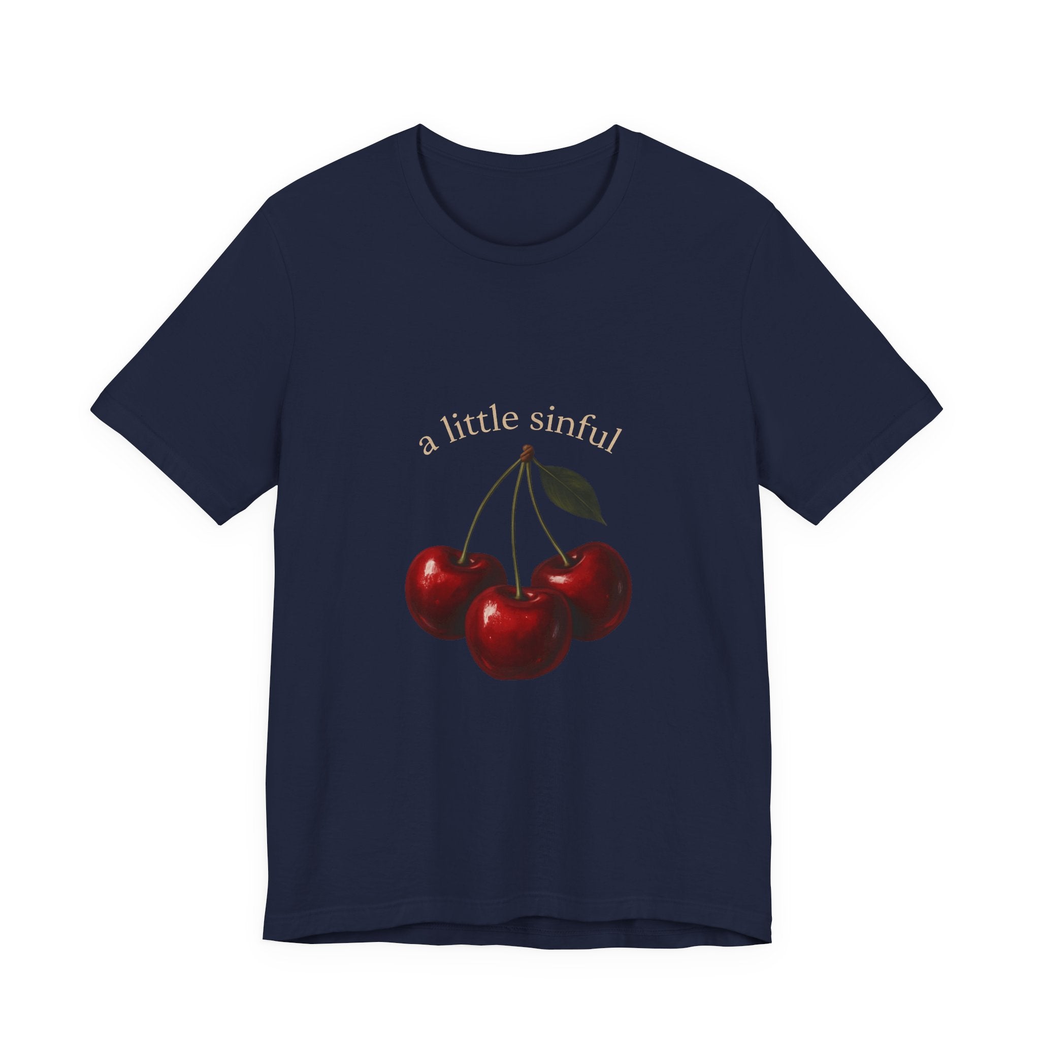 Cherry Graphic Tee — "a little sinful" Vintage Fruit Shirt