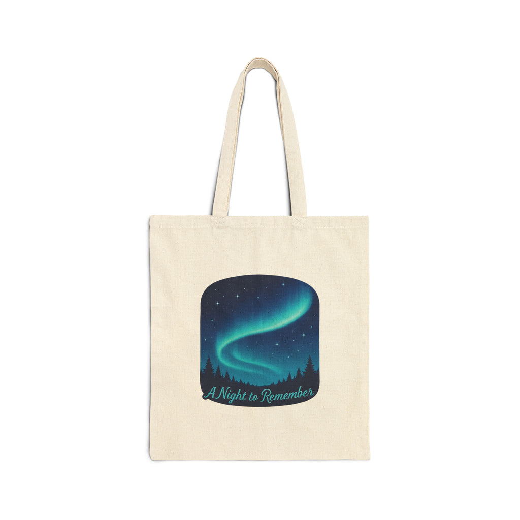 Tote Bag — "A Night to Remember" Northern Lights Canvas Tote
