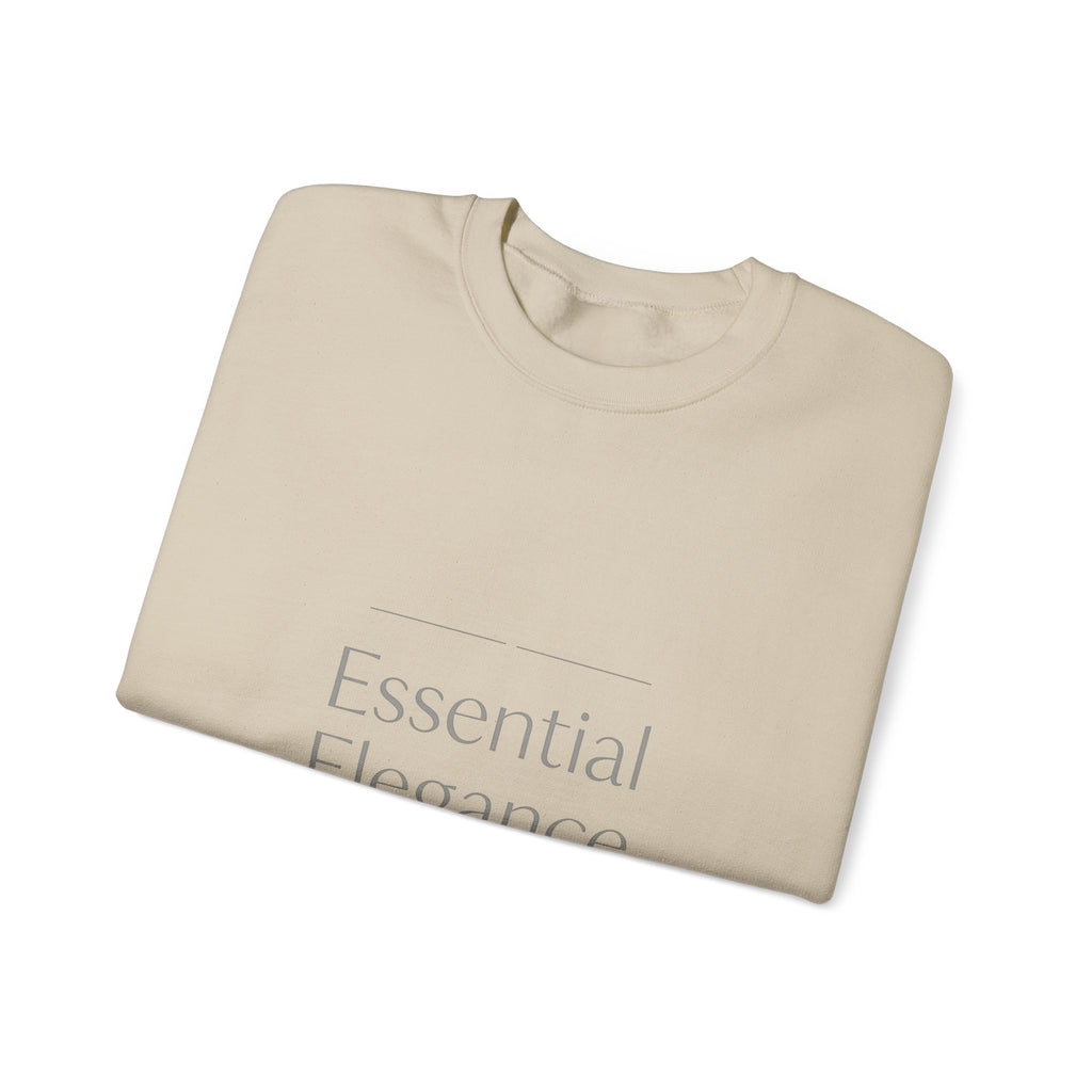 Crewneck Sweatshirt - "Essential Elegance" Minimalist White Luxe Pullover