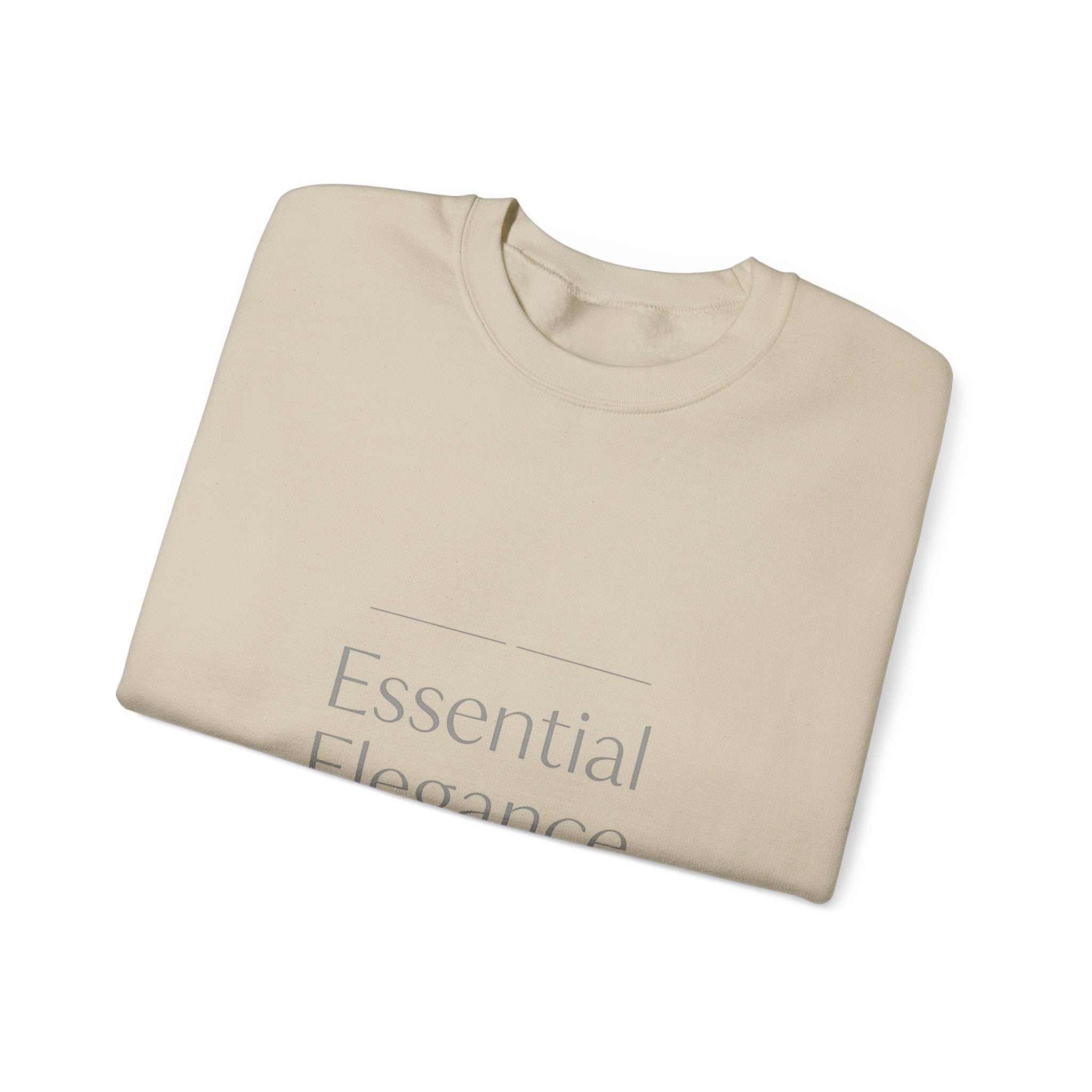 Crewneck Sweatshirt - "Essential Elegance" Minimalist White Luxe Pullover