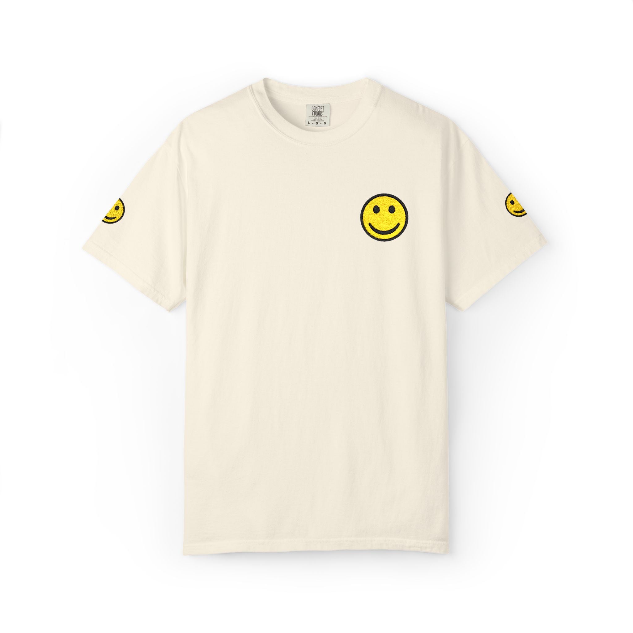 Smiley Face Unisex Garment-Dyed T-shirt
