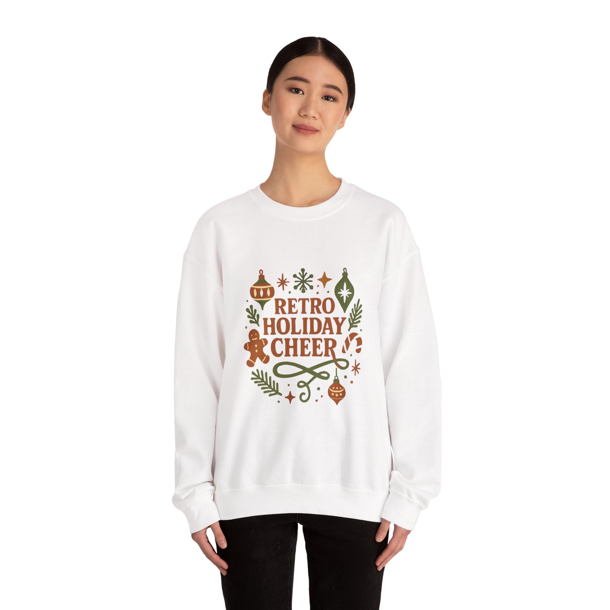 Holiday Sweatshirt — Retro Holiday Cheer Crewneck