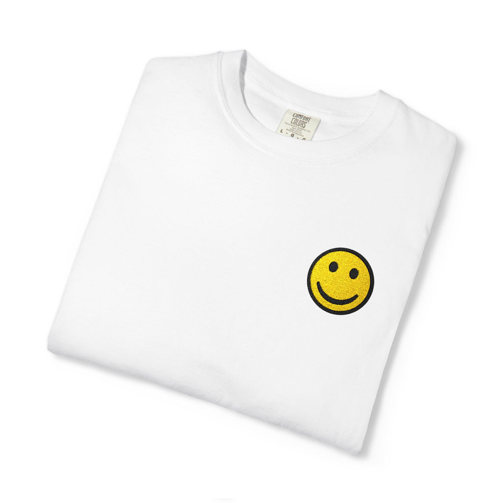 Smiley Face Unisex Garment-Dyed T-shirt