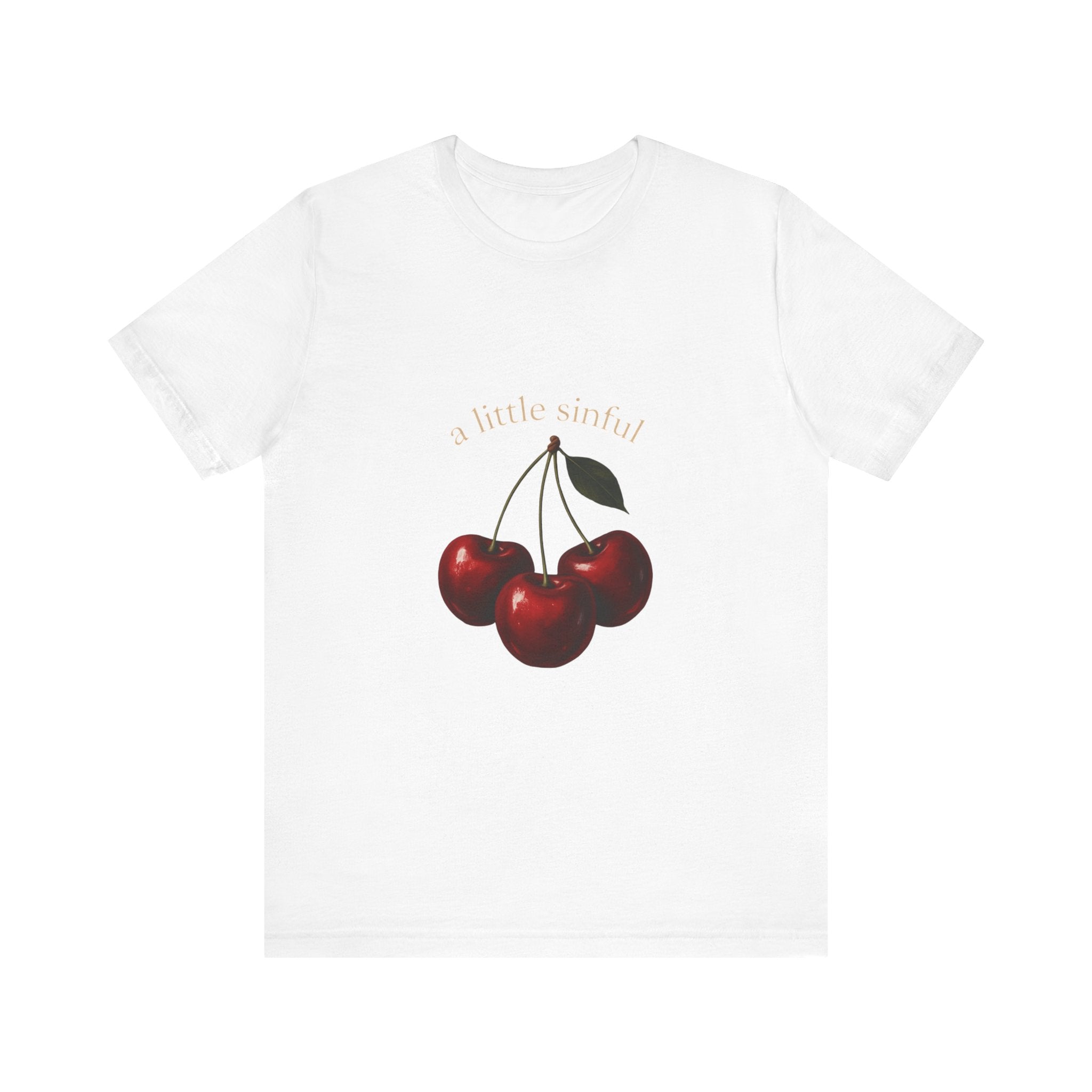 Cherry Graphic Tee — "a little sinful" Vintage Fruit Shirt