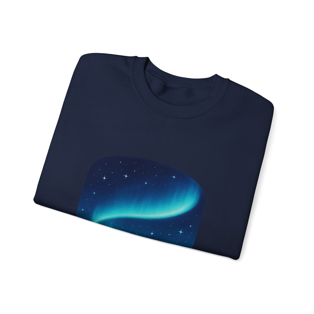 Aurora Night Crewneck Sweatshirt — "A Night to Remember" Graphic
