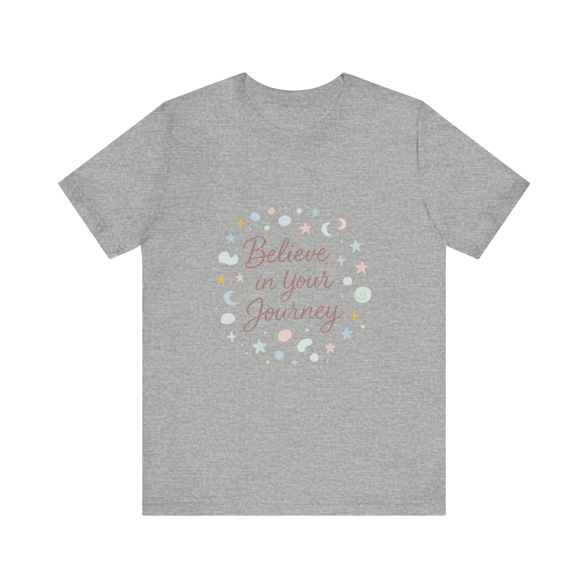 Believe in Your Journey Tee — Inspirational Pastel Graphic T-Shirt
