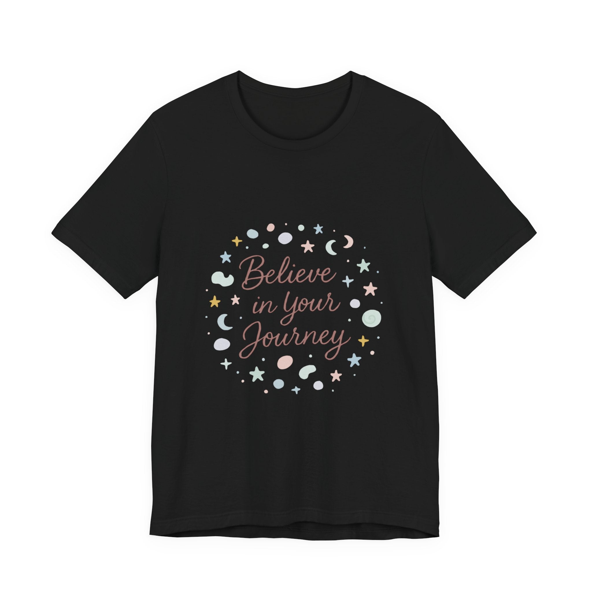 Believe in Your Journey Tee — Inspirational Pastel Graphic T-Shirt