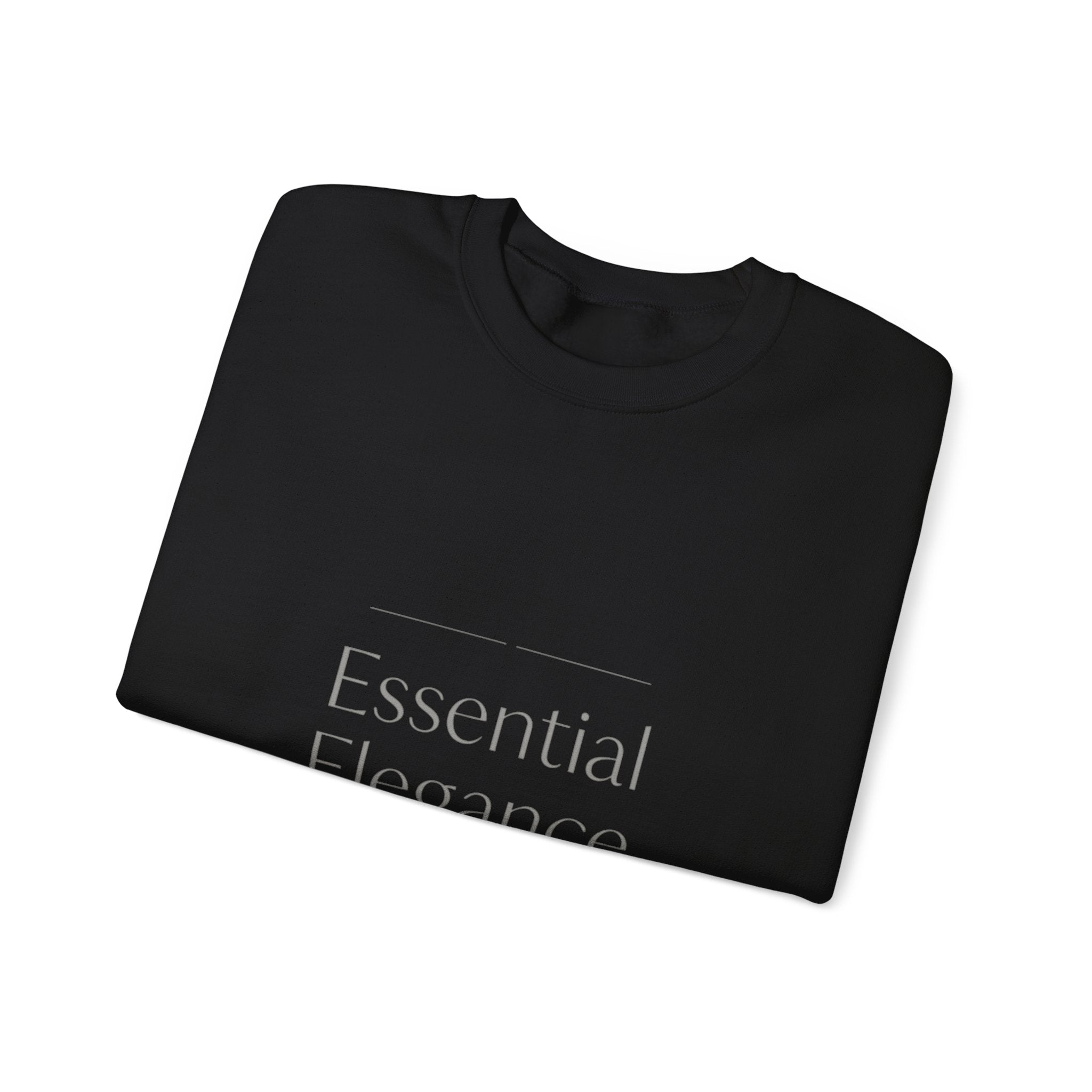 Crewneck Sweatshirt - "Essential Elegance" Minimalist White Luxe Pullover