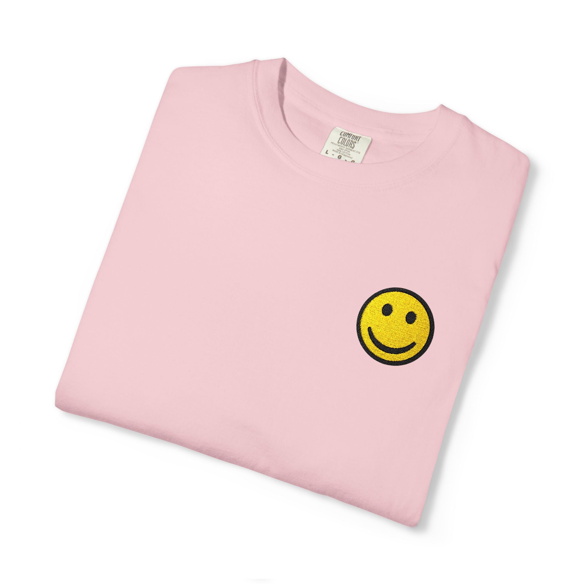Smiley Face Unisex Garment-Dyed T-shirt