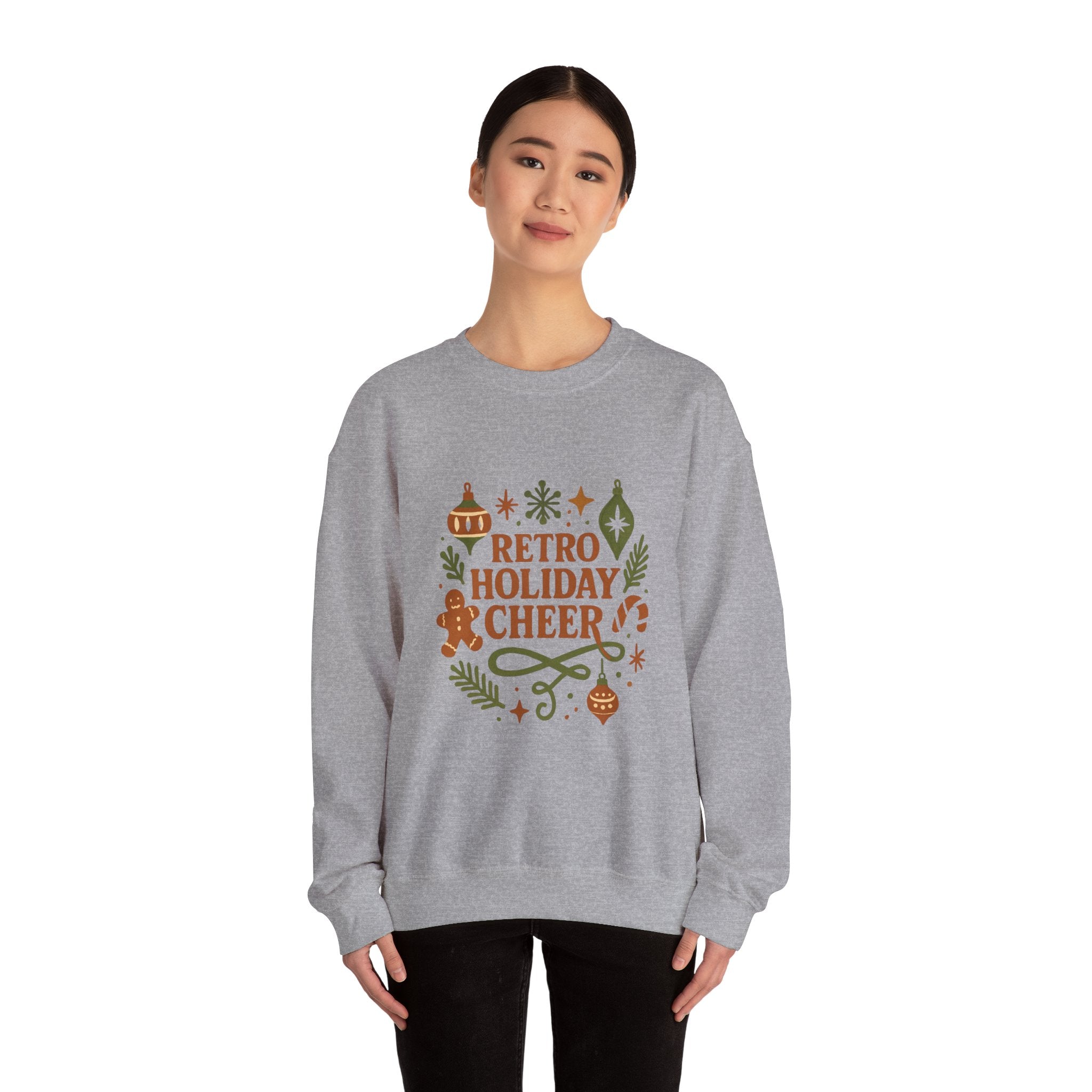 Holiday Sweatshirt — Retro Holiday Cheer Crewneck