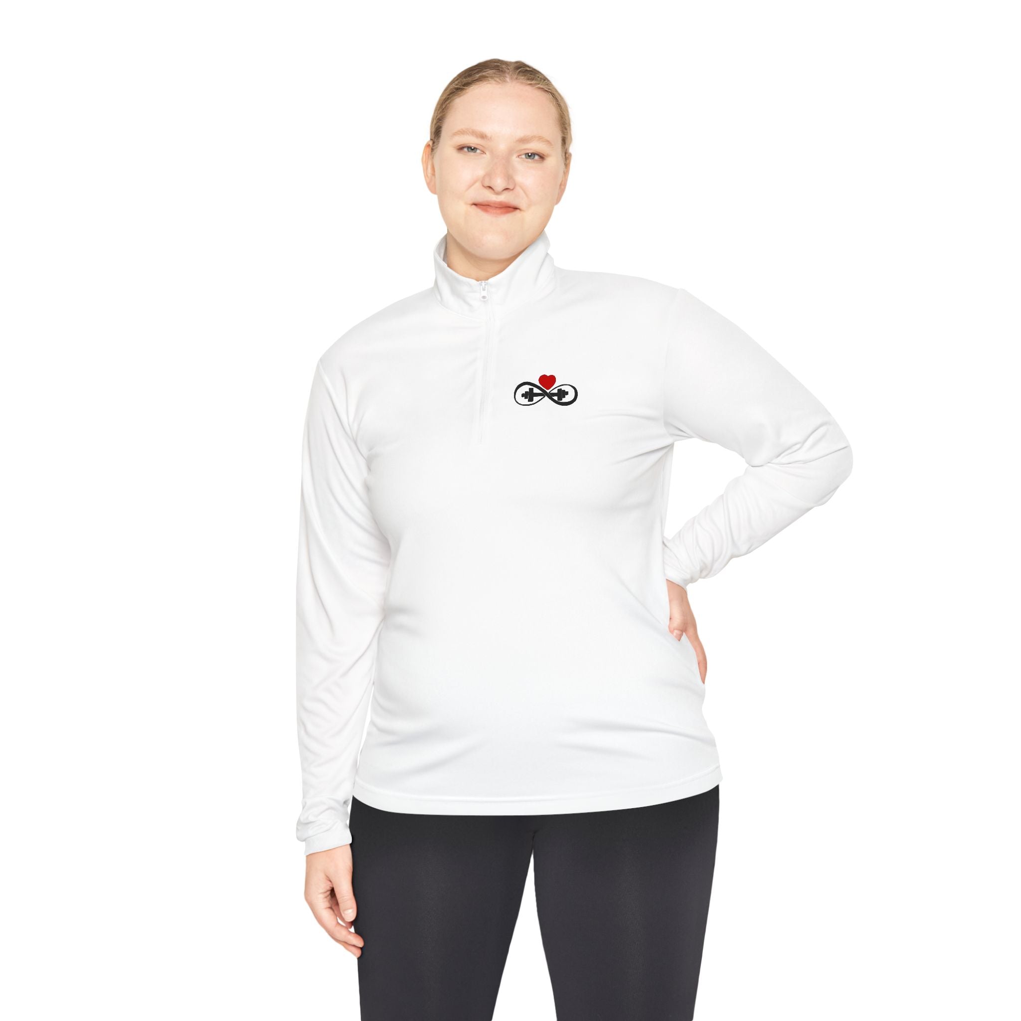 I Heart Gym Unisex Quarter-Zip Pullover