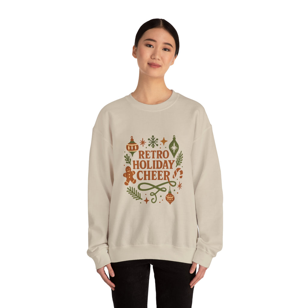 Holiday Sweatshirt — Retro Holiday Cheer Crewneck