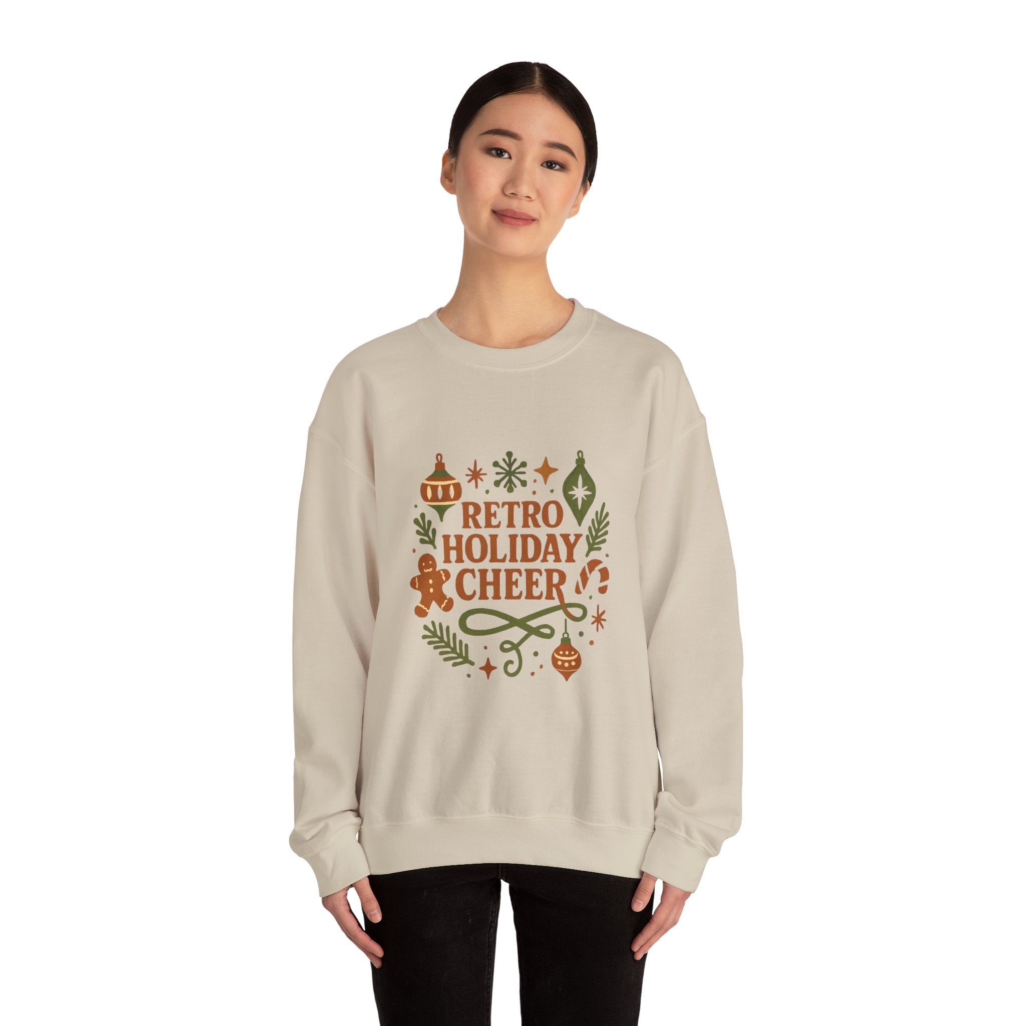 Holiday Sweatshirt — Retro Holiday Cheer Crewneck