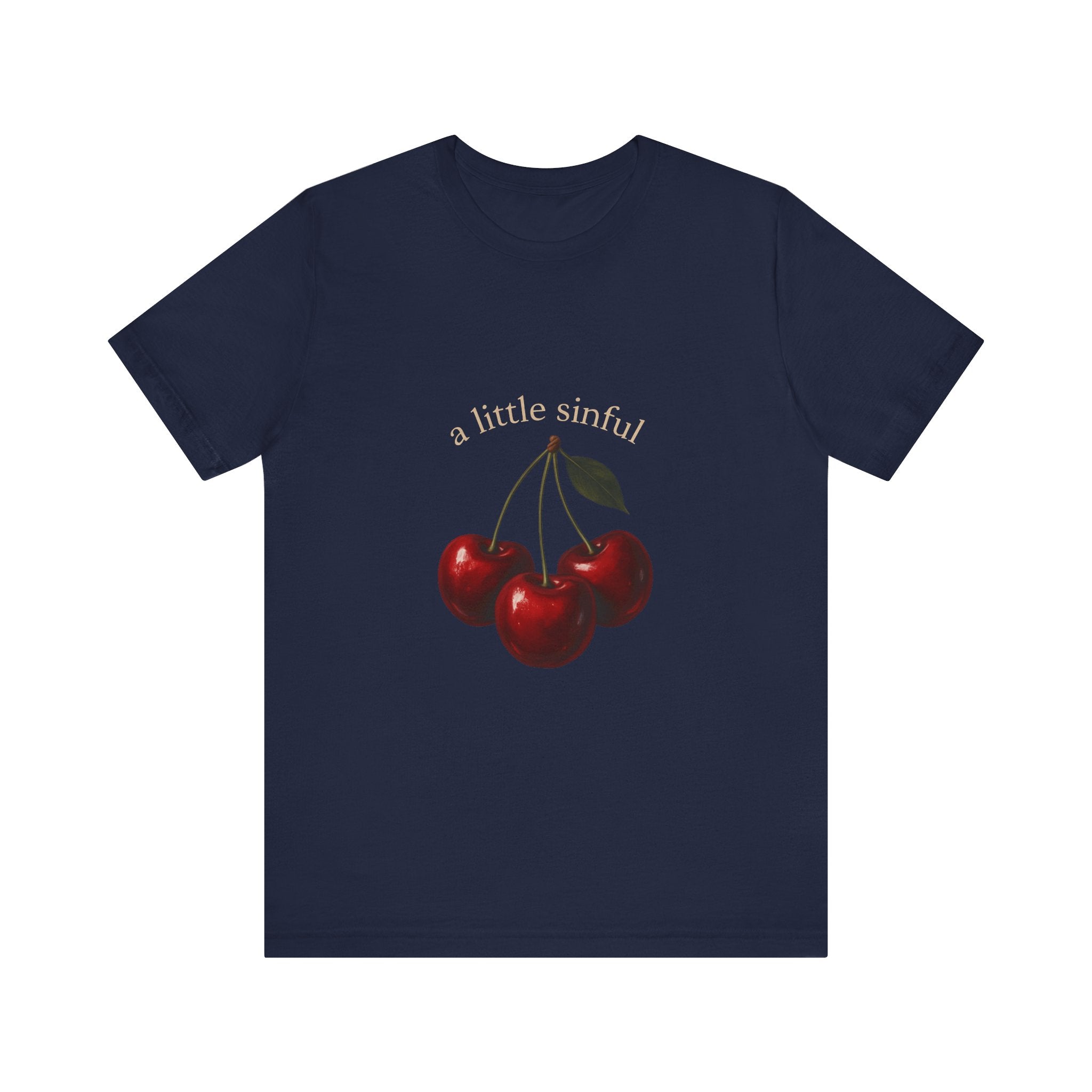 Cherry Graphic Tee — "a little sinful" Vintage Fruit Shirt