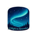 A Night to Remember Aurora Sticker — Northern Lights Kiss-Cut Sticker for Laptops & Travel Gear