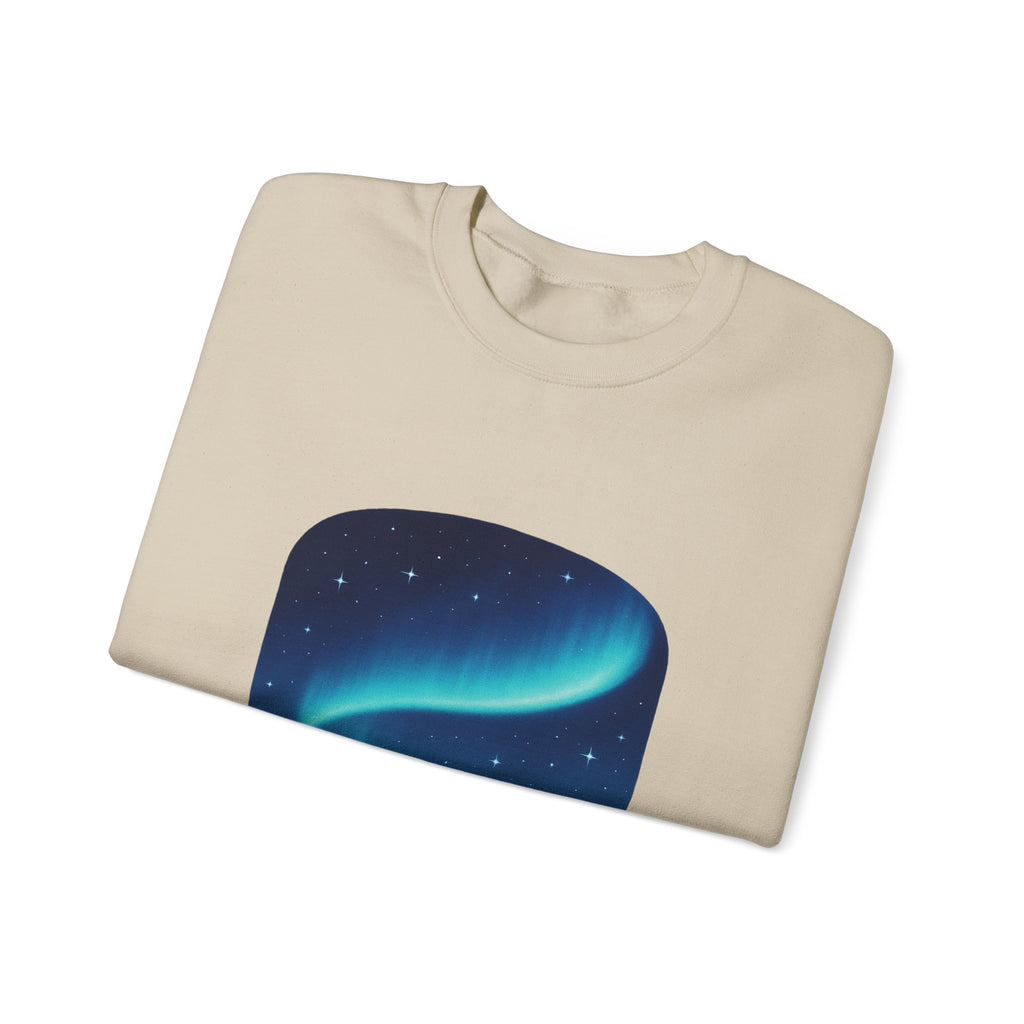 Aurora Night Crewneck Sweatshirt — "A Night to Remember" Graphic
