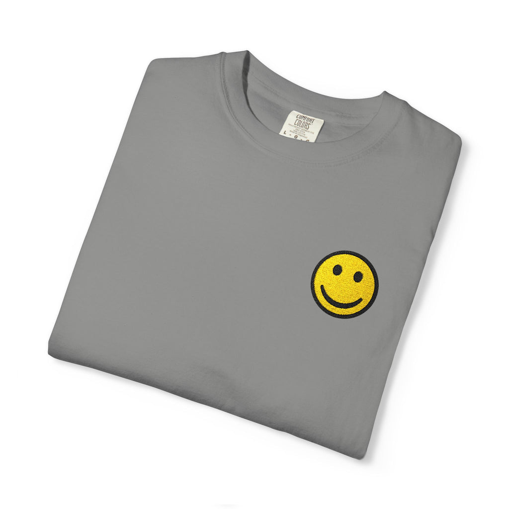 Smiley Face Unisex Garment-Dyed T-shirt