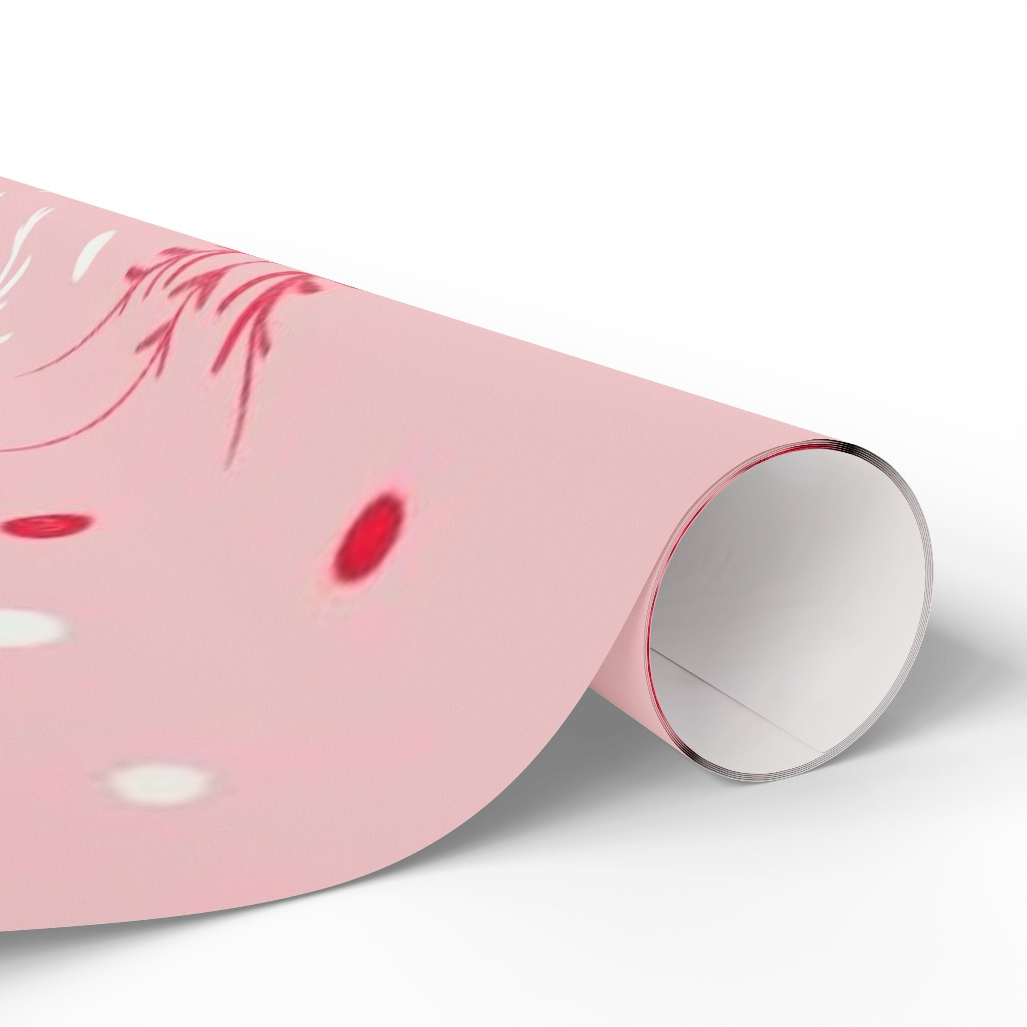 Pink Snowflake Wrapping Paper – Holiday Gift Wrap Roll