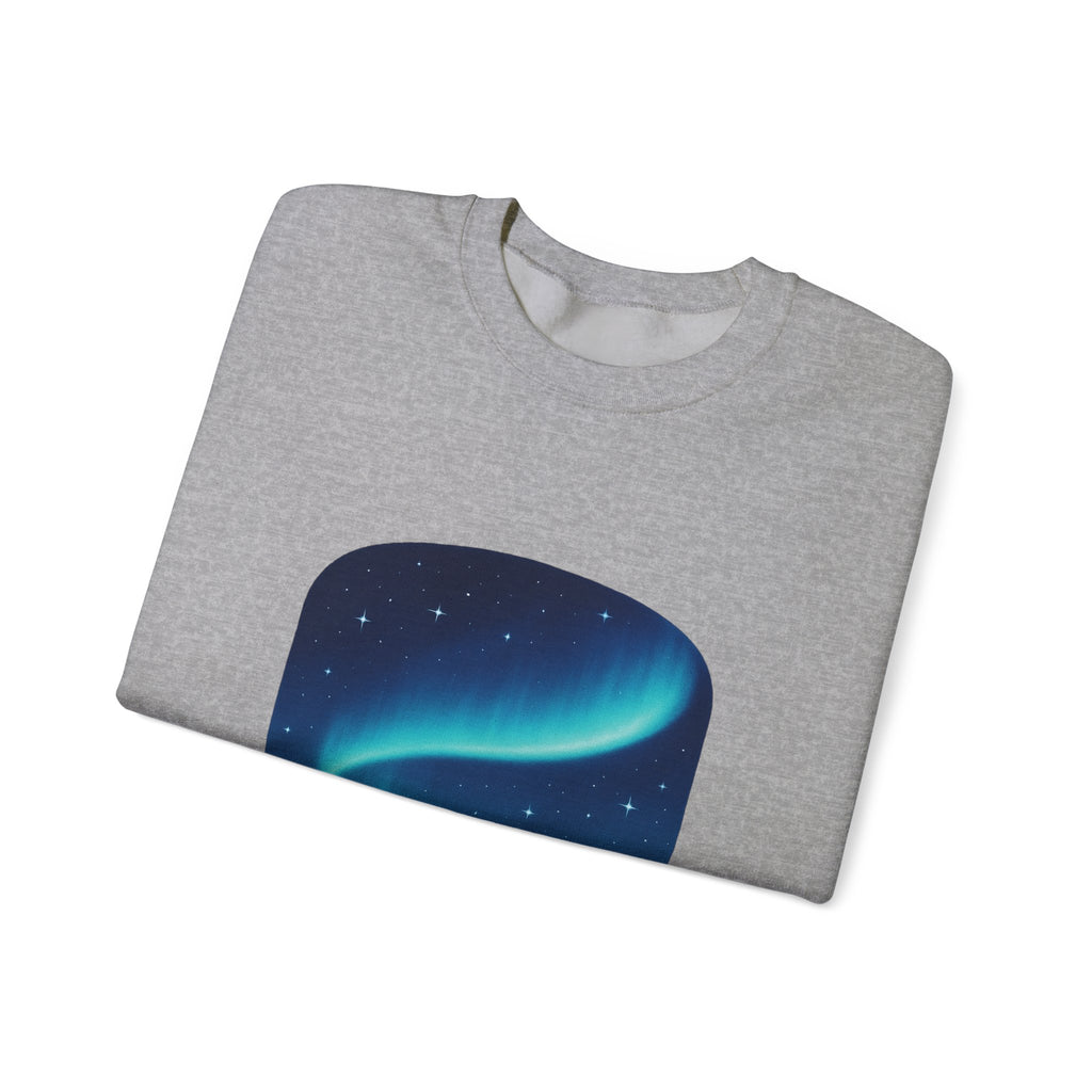 Aurora Night Crewneck Sweatshirt — "A Night to Remember" Graphic