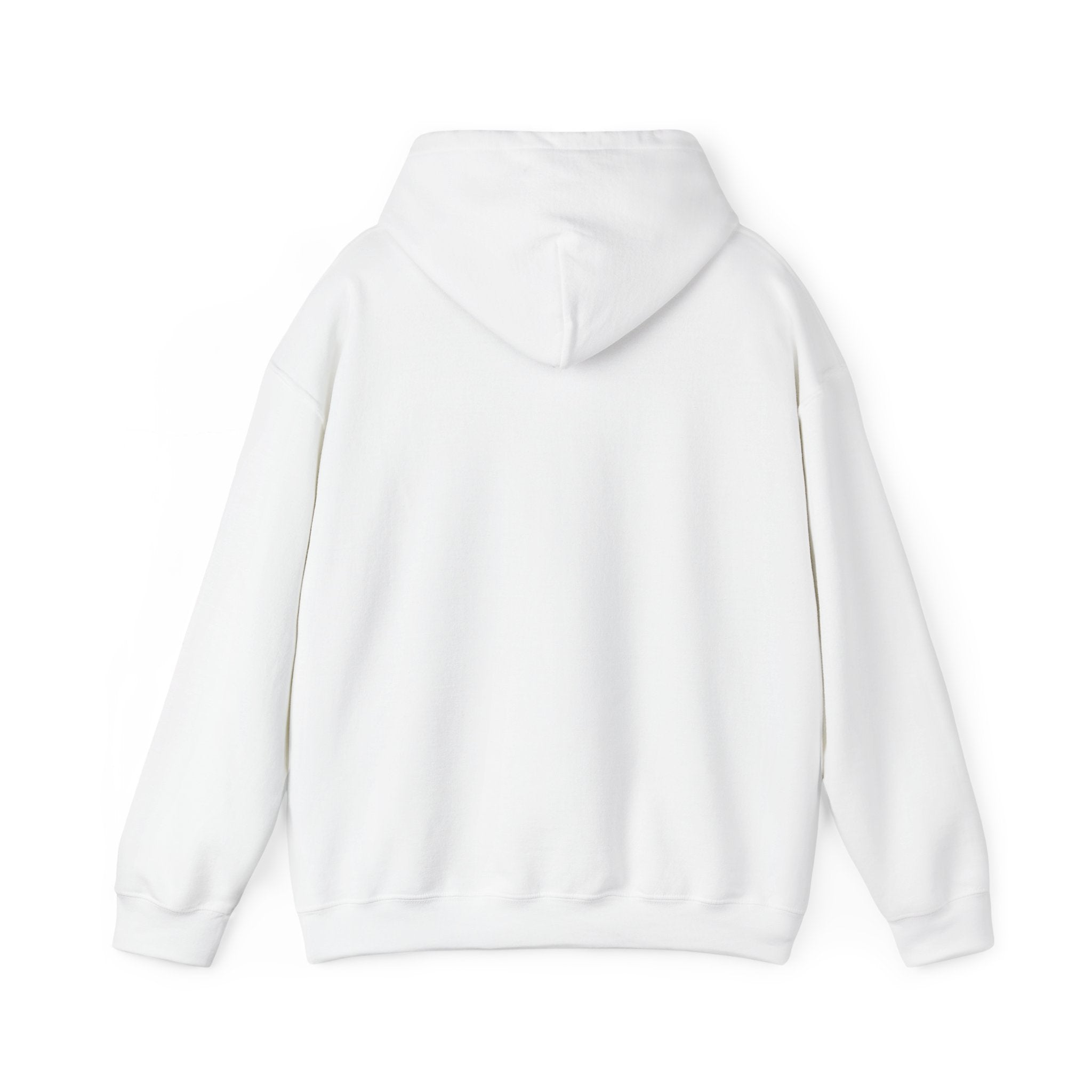 Essential Elegance Hoodie — Minimalist White Pullover with Subtle Script