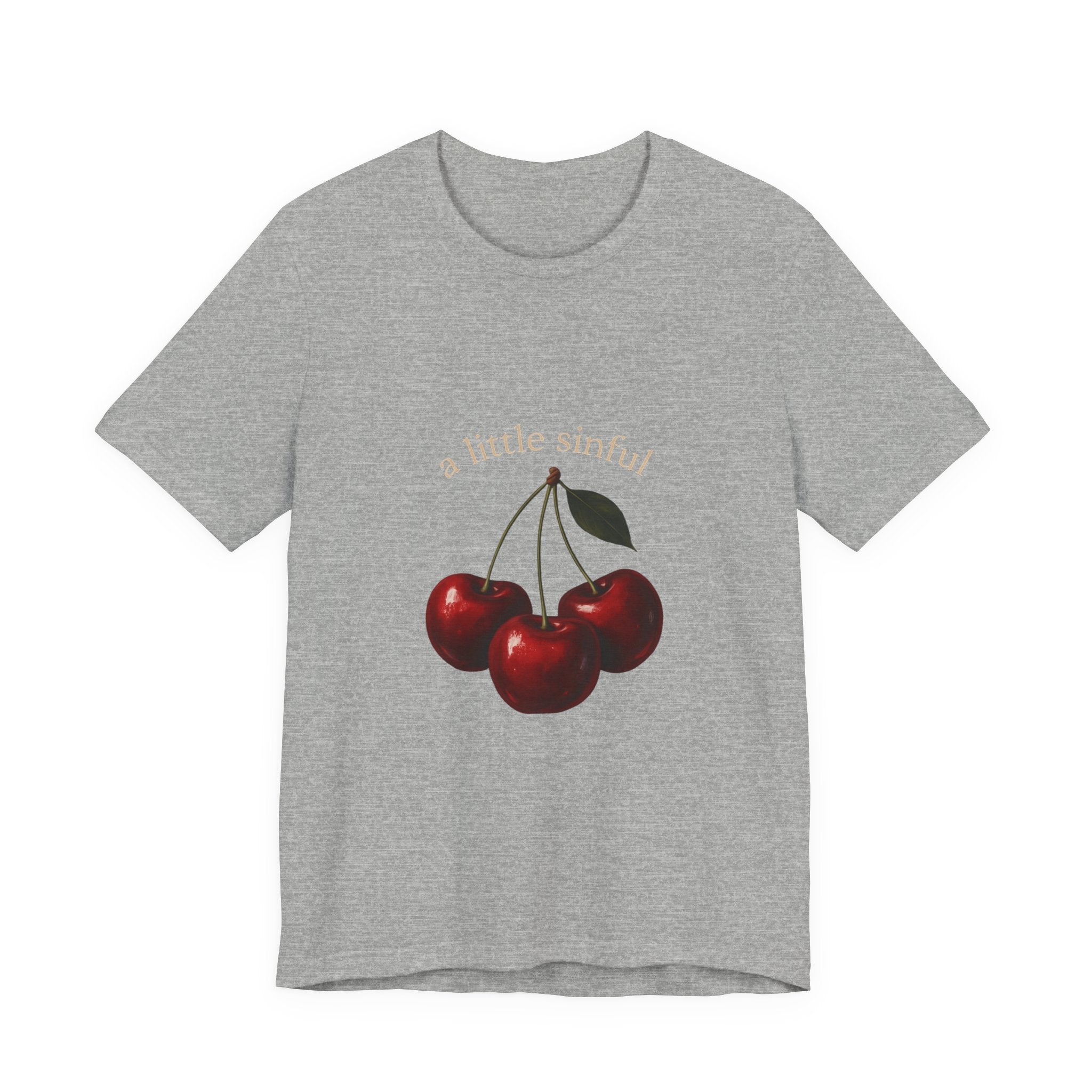 Cherry Graphic Tee — "a little sinful" Vintage Fruit Shirt