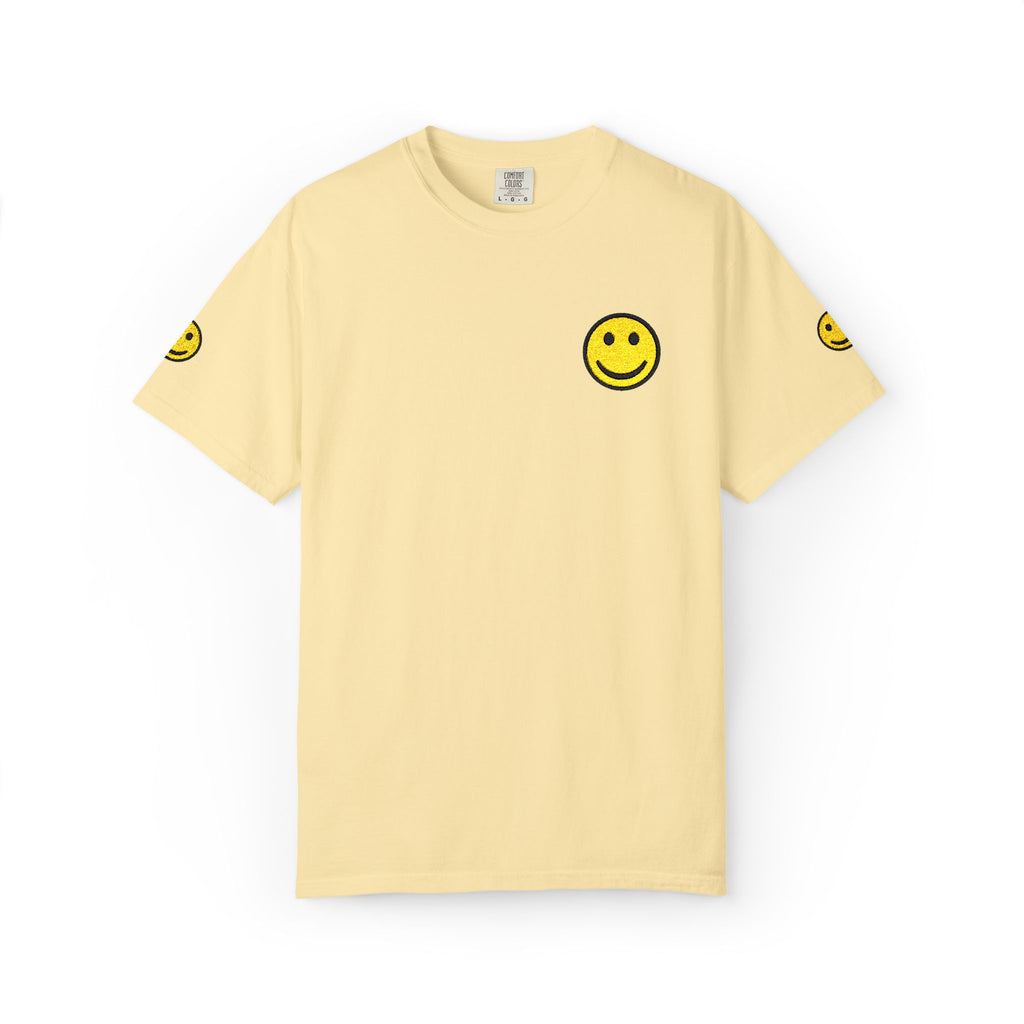 Smiley Face Unisex Garment-Dyed T-shirt