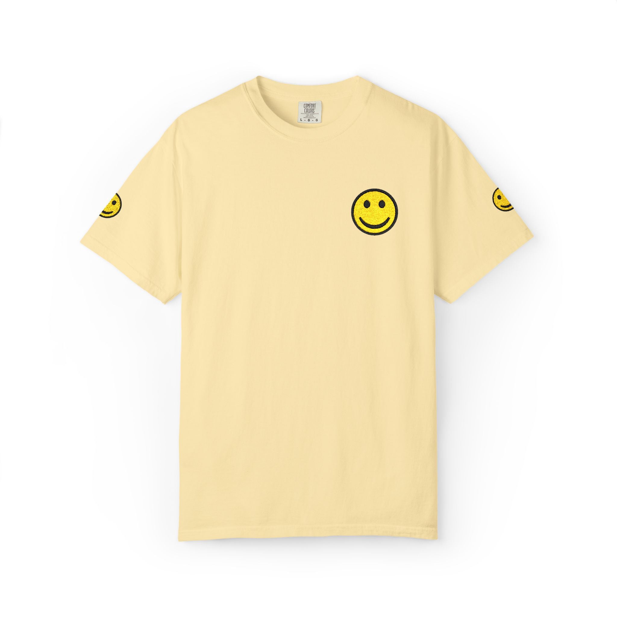 Smiley Face Unisex Garment-Dyed T-shirt