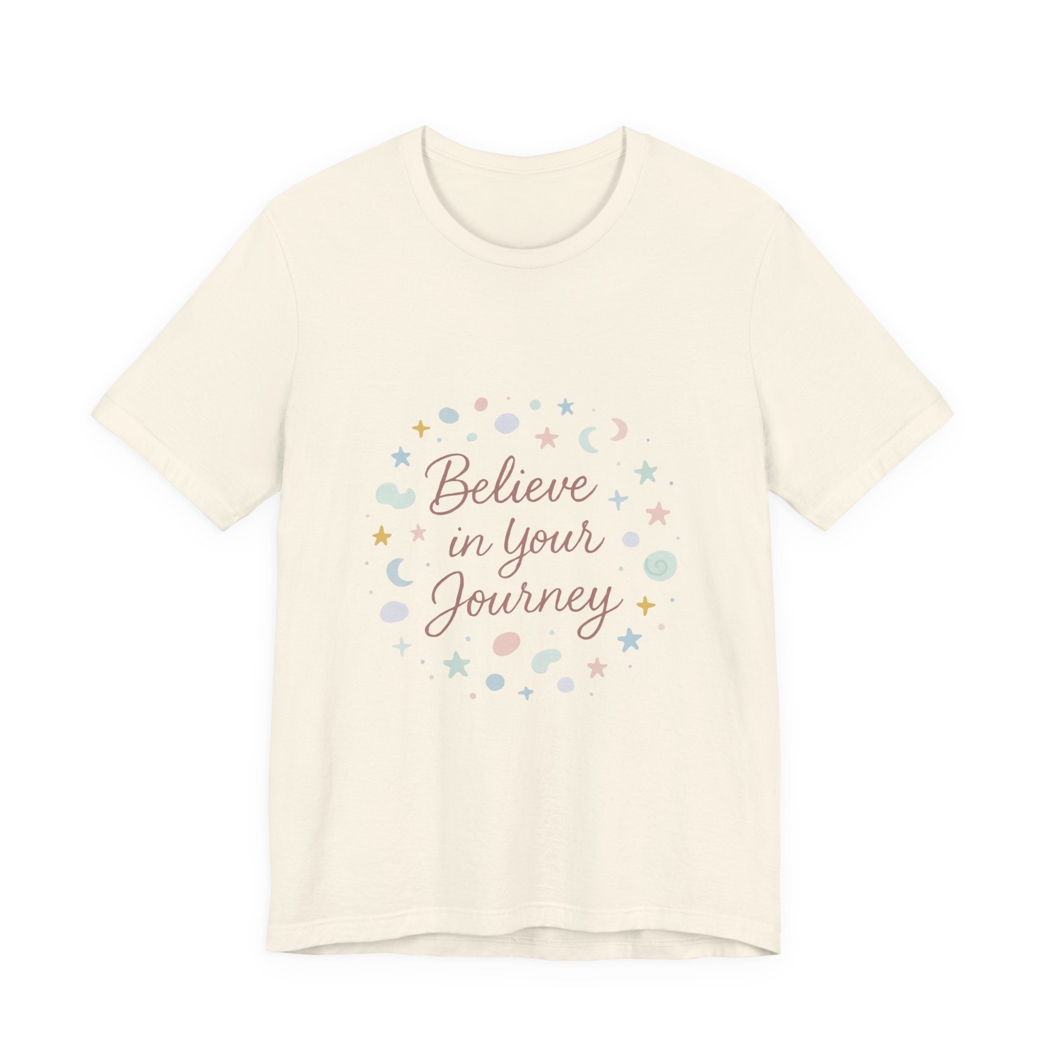 Believe in Your Journey Tee — Inspirational Pastel Graphic T-Shirt
