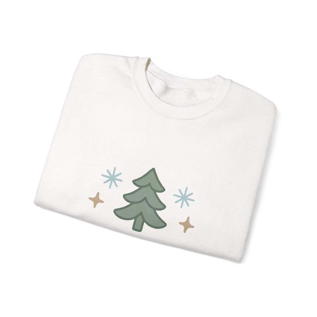 Holiday Kindness Sweatshirt — "Kindness is the Holiday Spirit" Christmas Tree Crewneck