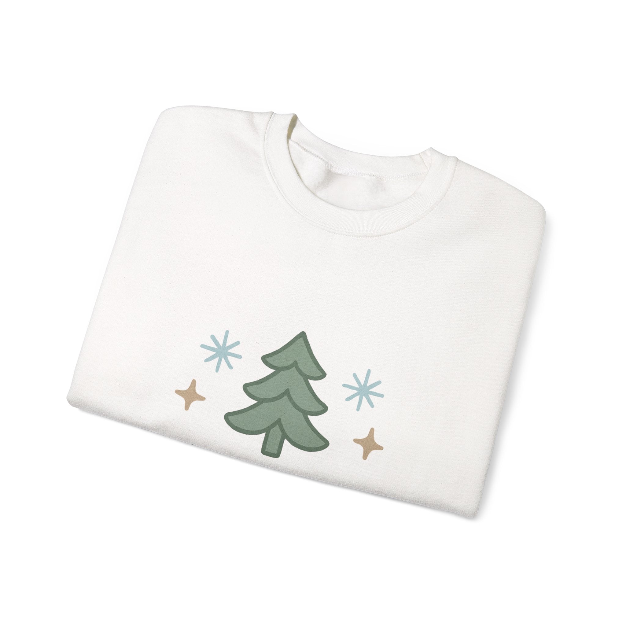 Holiday Kindness Sweatshirt — "Kindness is the Holiday Spirit" Christmas Tree Crewneck