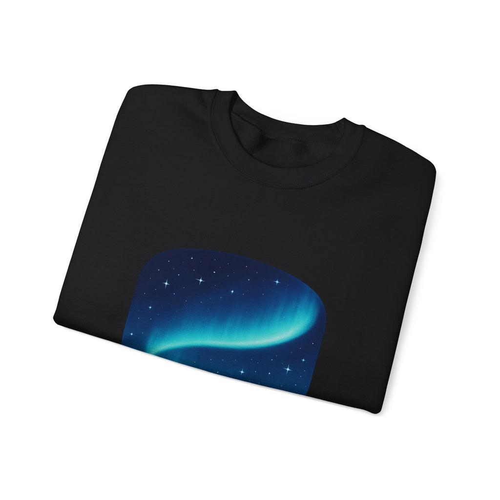 Aurora Night Crewneck Sweatshirt — "A Night to Remember" Graphic