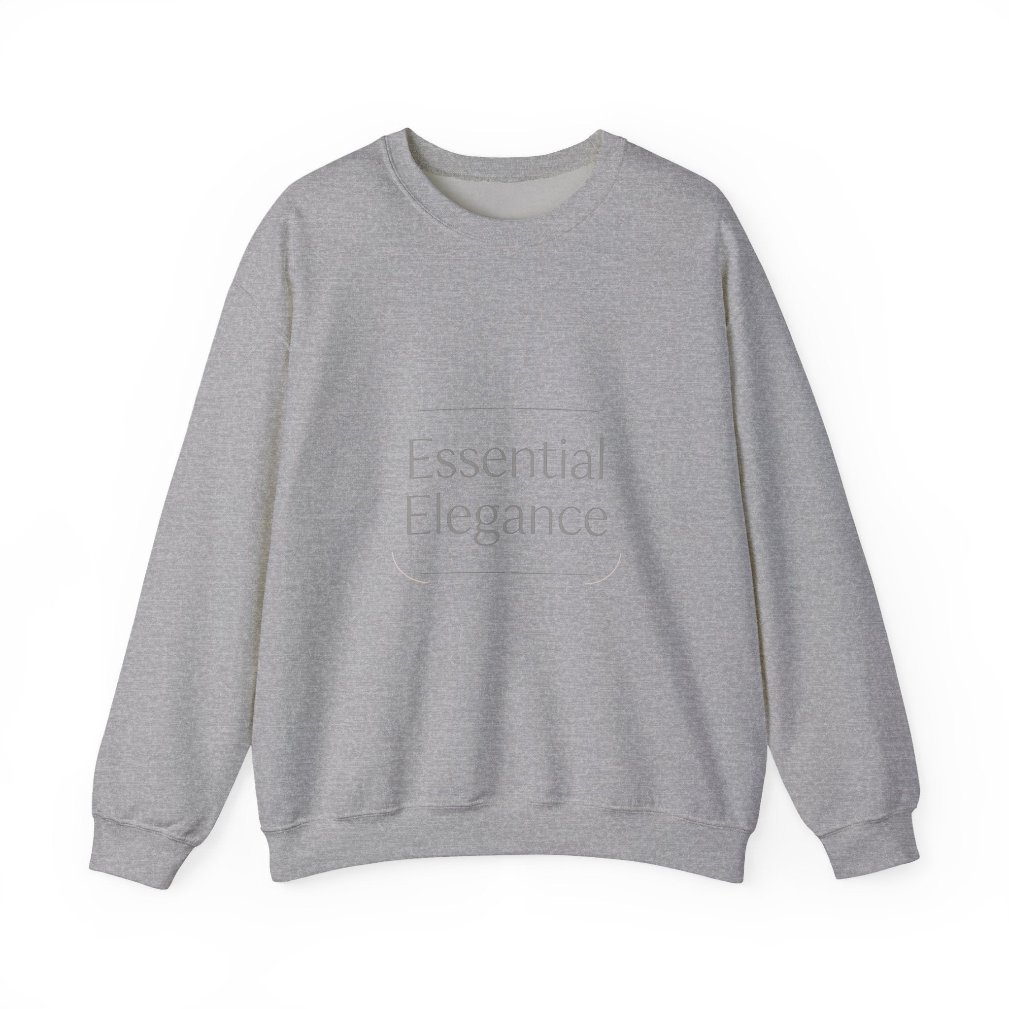Crewneck Sweatshirt - "Essential Elegance" Minimalist White Luxe Pullover