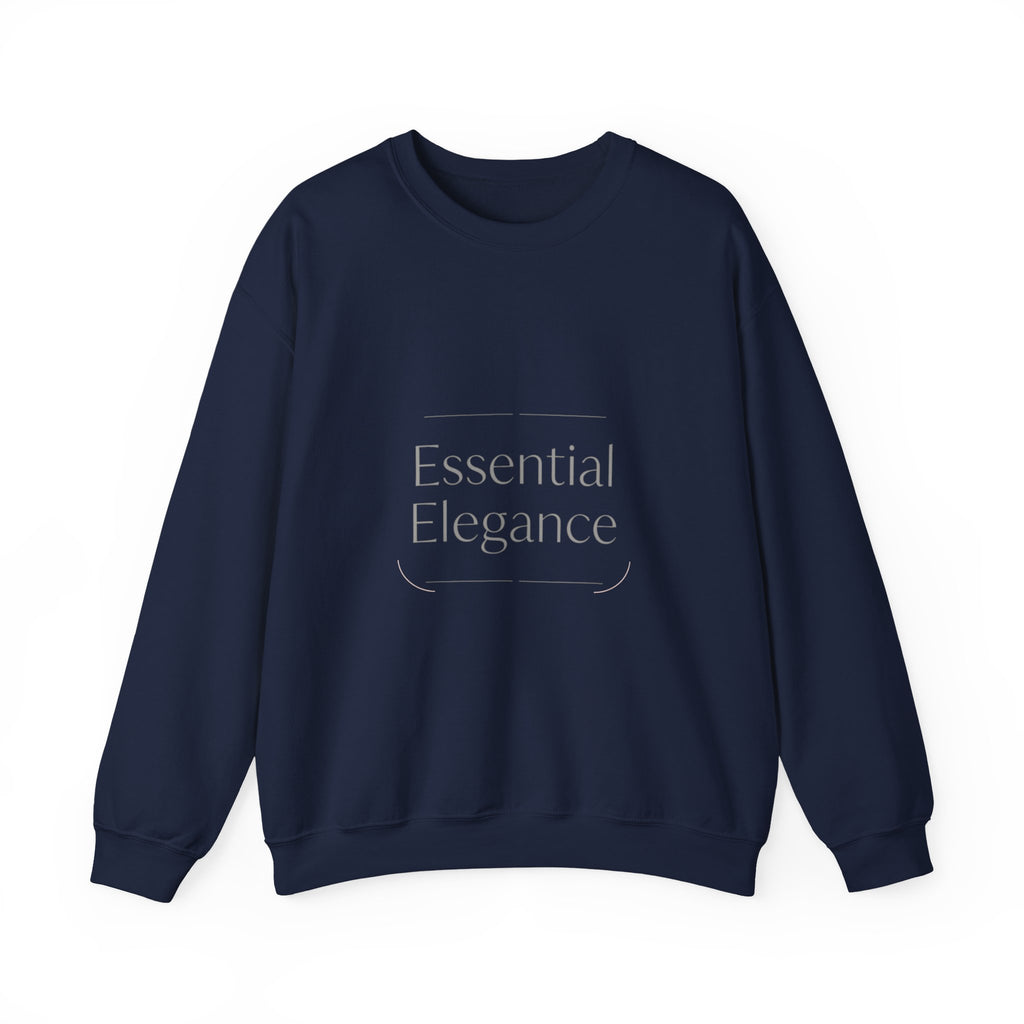 Crewneck Sweatshirt - "Essential Elegance" Minimalist White Luxe Pullover