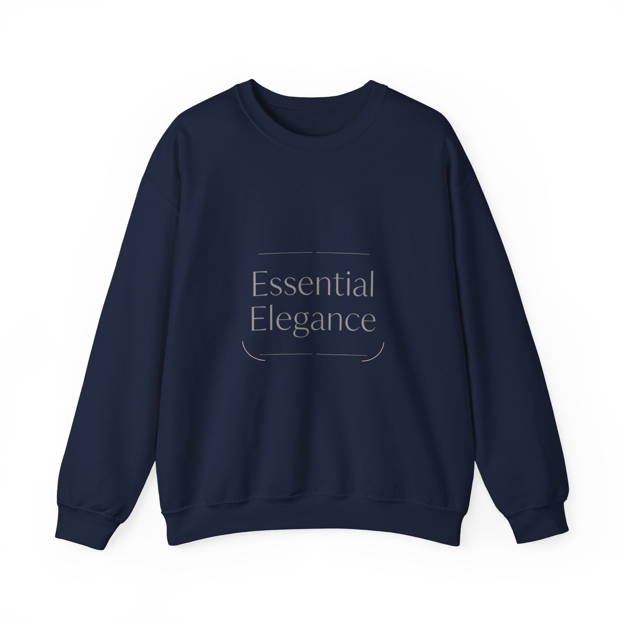 Crewneck Sweatshirt - "Essential Elegance" Minimalist White Luxe Pullover