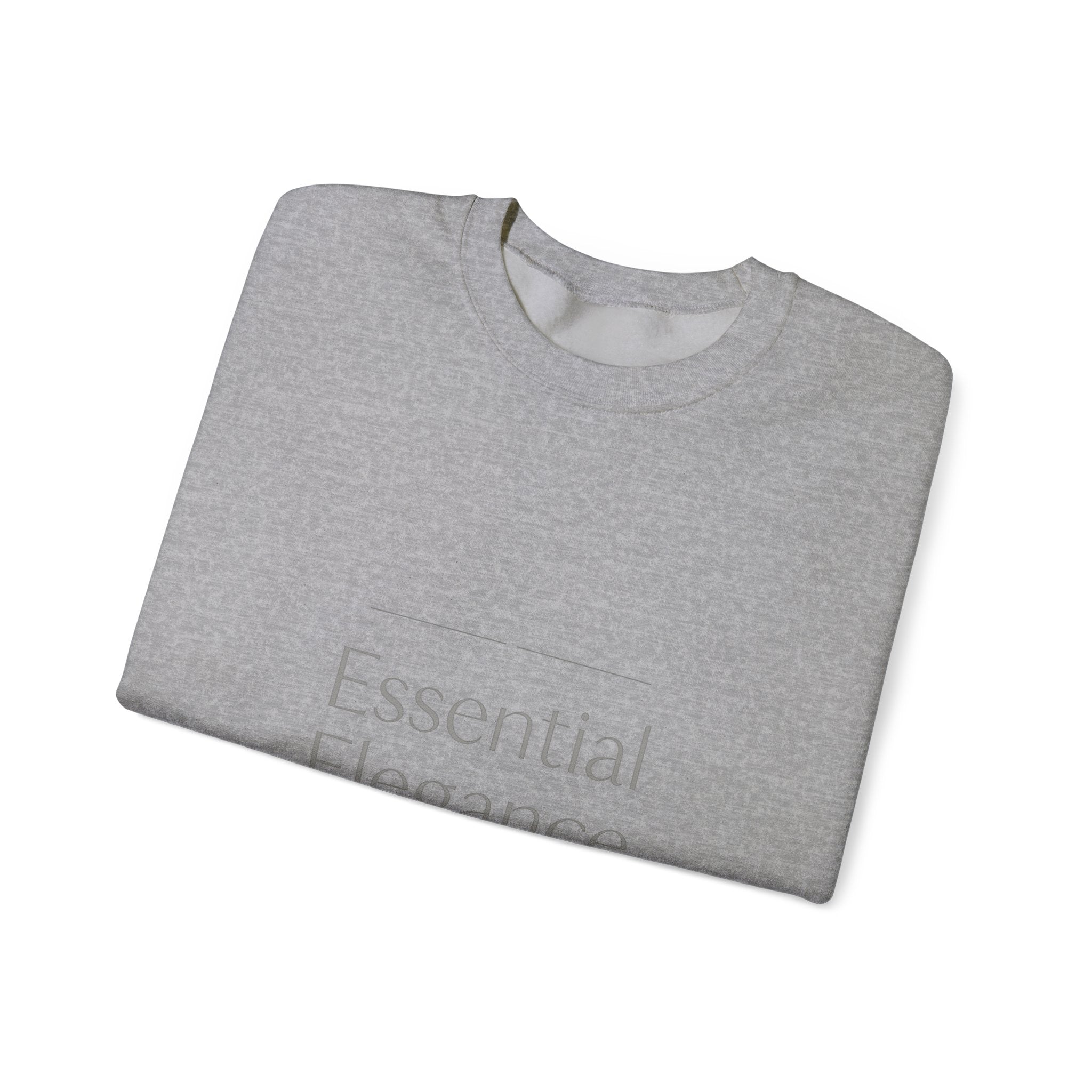 Crewneck Sweatshirt - "Essential Elegance" Minimalist White Luxe Pullover