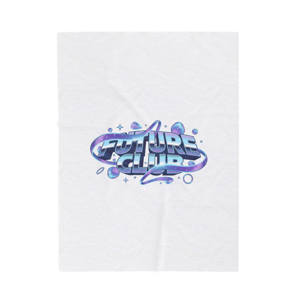 FUTURE CLUB chrome iridescent gradient Blanket | metallic liquid metal wave