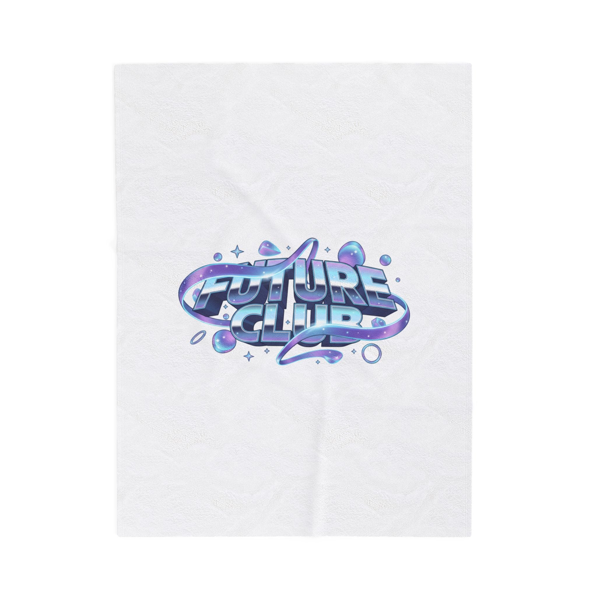 FUTURE CLUB chrome iridescent gradient Blanket | metallic liquid metal wave